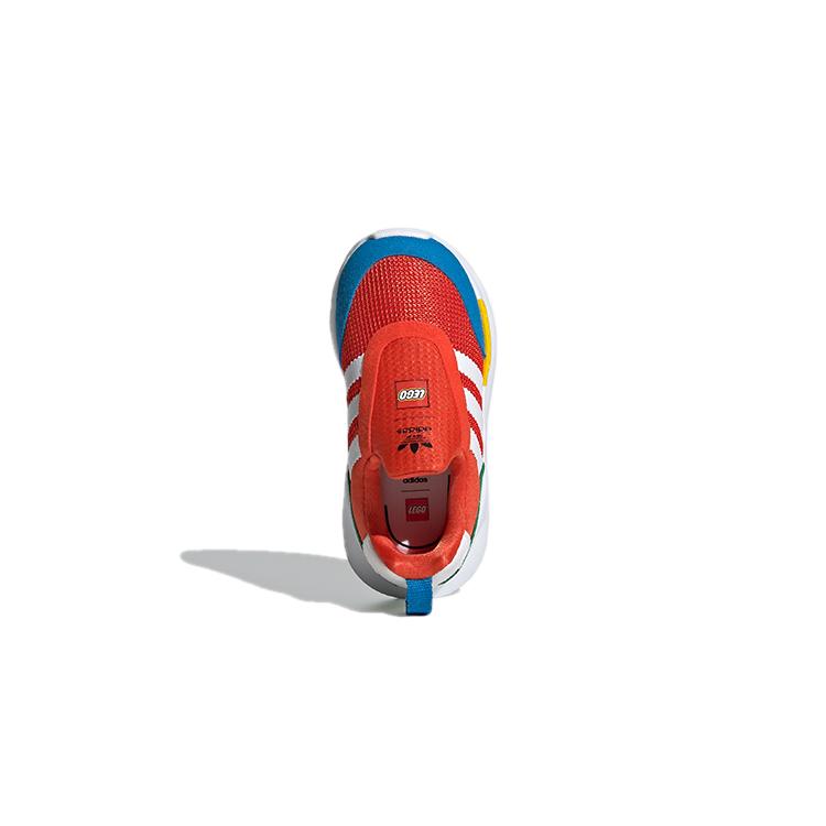 LEGO x Adidas Originals ZX 360 Амортизирующие Устойчивые к истиранию Дышащие Низкие Детские Кроссовки Красный Синий FX4959