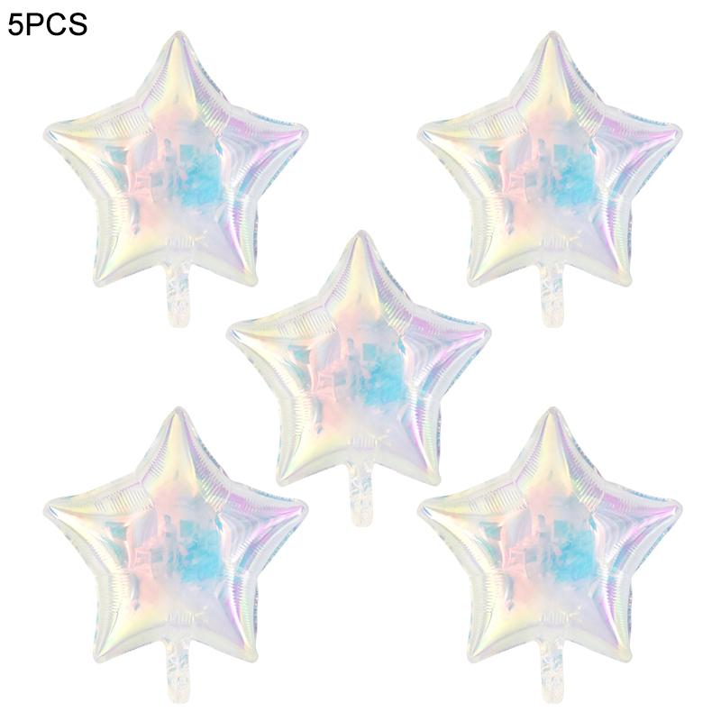 19Inch Laser Transparent Foil Balloon Star Heart Helium Air Globos For Kids Adult Birthday Wedding Baby Shower Party Decoration