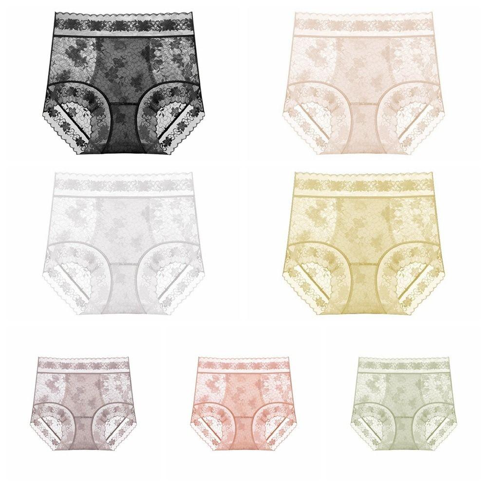 High Waist Lace Slimming Shapers Transparent Women Underwear Postpartum Body Shaper Female