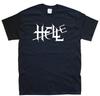 HELL новая ФУТБОЛКА Все размеры S M L XL XXL цвета Черный, Белый