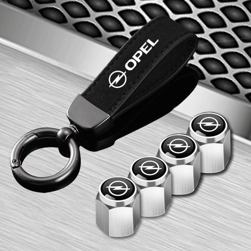 Keychain Rings 4pcs Car Metal Wheel Tire Valve Cover Stem Caps For Opel Astra G H J K F Corsa D Zafira B Insignia n133 Mokka Regal