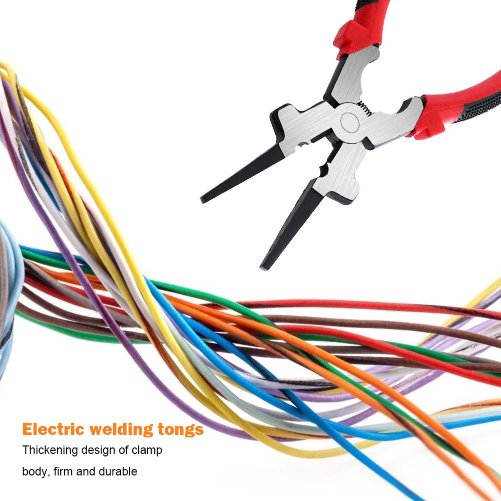 Многоцелевые клещи из углеродистой стали, сварочный инструмент, экономичная пружина, регулируемая, с высокой твердостью и без искажений