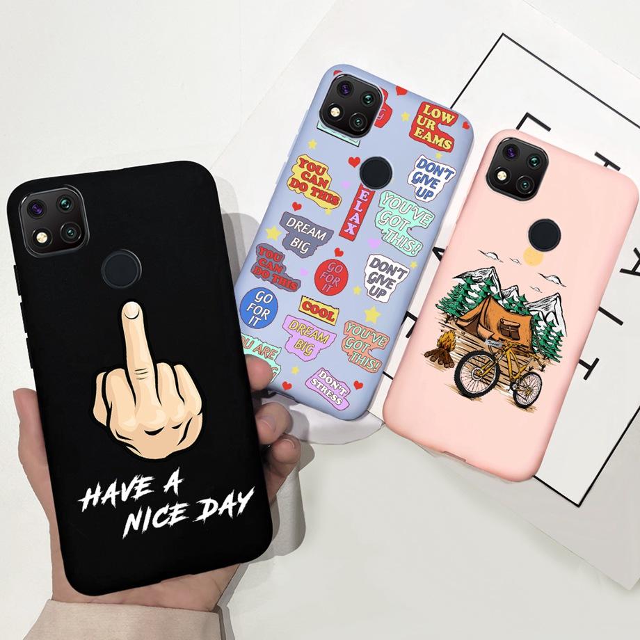 Чехлы Для Redmi 9C Чехол Xiaomi Redmi 9C NFC Чехол для телефона Мягкий чехол для телефона Ударопрочный бампер Redmi9c 9 C Xiomi Силиконовый МЯГКИЙ Чехол