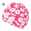 Printed Sports Accessories Elastic Nylon Turban Long Hair Protect Pool Bathing Hats Swimming Cap