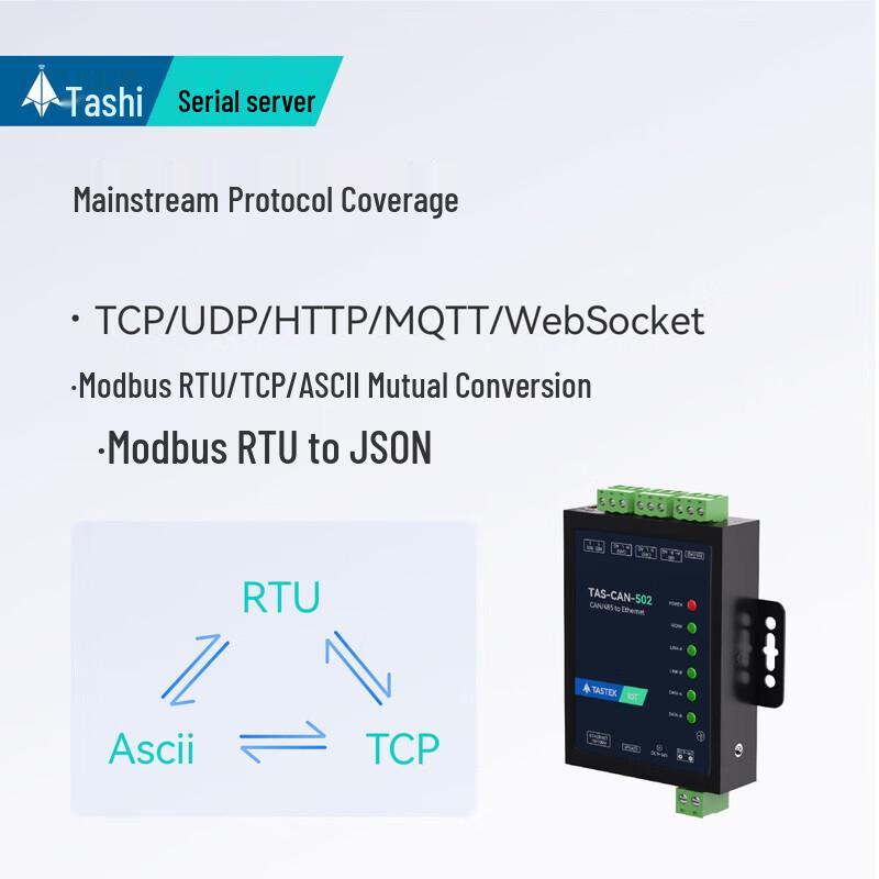 Taishi TAS-CAN-502 2-Channel CAN to Ethernet Serial Server