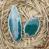 1Pcs Polished Irregular Shape Geode Pendant 8 Color Brazil Slice Choice Agate Natural Crystal P I9T1