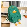 Duckling Backpack Cute Cartoon Boys And Girls Zipper Bag Nylon Versatile Printed