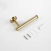 High Quality 100% Rust Protection Brass Public Post Single Wall Mounted Toilet Paper Holder Bathroom Gold Fabric Roll | Paper Holder