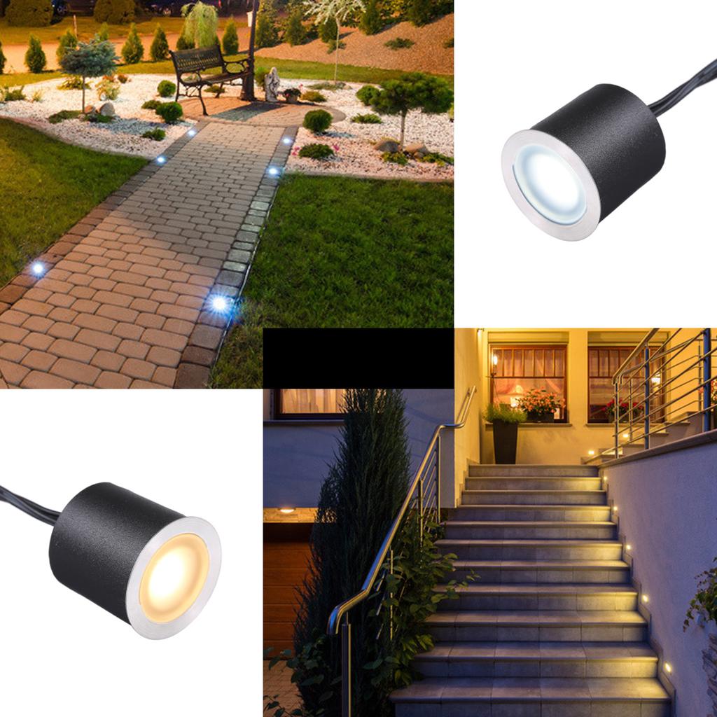 DC12V Low Voltage Recessed LEDs Deck Lights IP67 Waterproof Outdoor In-ground Lamp Landscape Light
