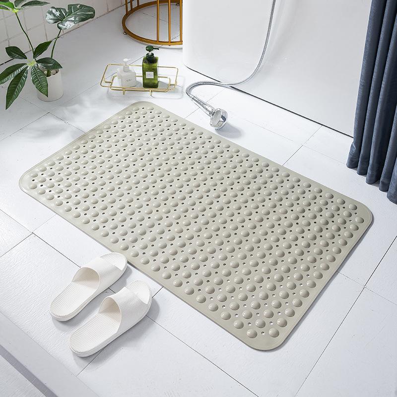 Thickened Extra Large Non Slip Bath Mat With Strong Suction Cups Drain Holes Perfect For Home Bathroom Shower Tub Use