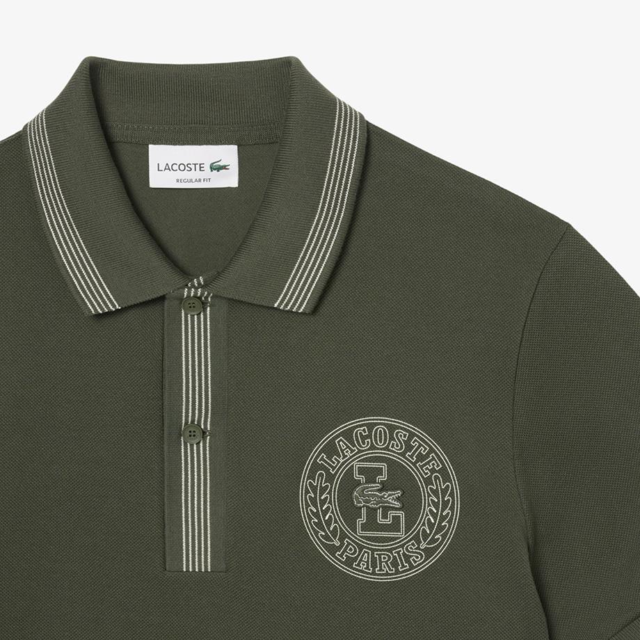 [Lacoste] Men's Puff Print Short Sleeve Polo Shirt PH2527-55GHCF
