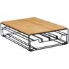 Coffee Capsule Organizer - KINVARA - Black - Metal - Bamboo - Contemporary