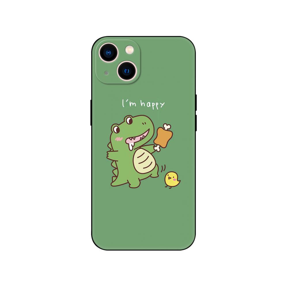 Black Tpu Case For OPPO Realme C11 Case For Realme C 11 2021 2020 Back Cover Bumper Dinosaur Cute Cartoon