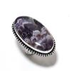 Chevron Amethyst Gemstone 925 Sterling Silver Gift Jewelry Ring Size 8