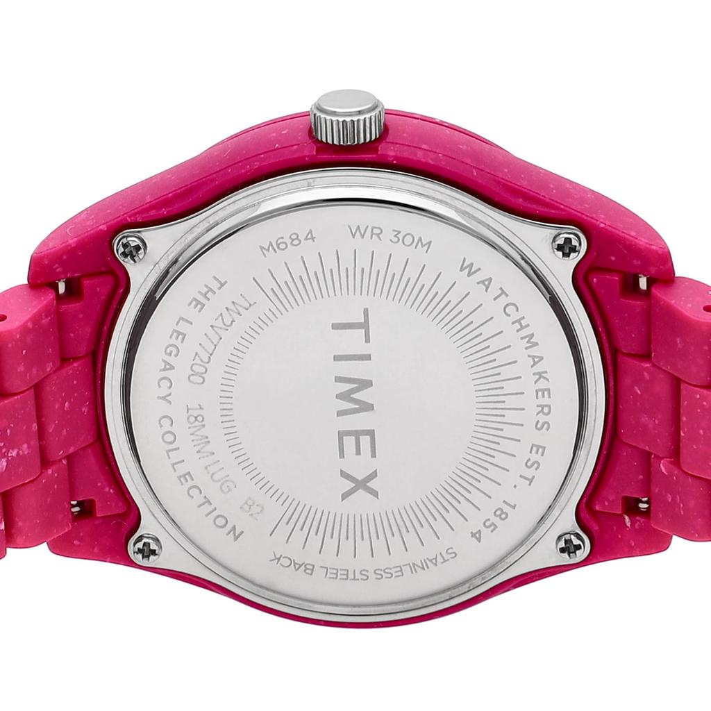 Timex Watch Legacy Ocean Pink Dial Recycled Plastic Mineral Glass Quartz Philippines Watch Brand TW2V77200 Pink [TIMEX] Men's [Item]
