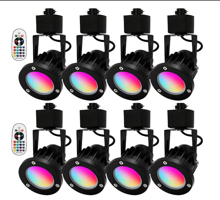 Прожектор RGBW стандарта США, высокое напряжение, 7 Вт/10 Вт, IP65, ландшафтный наземный светильник