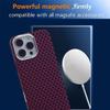 For iPhone 16 Pro Case Compatible with MagSafe Carbon Fiber Texture Hard PC Phone Cover