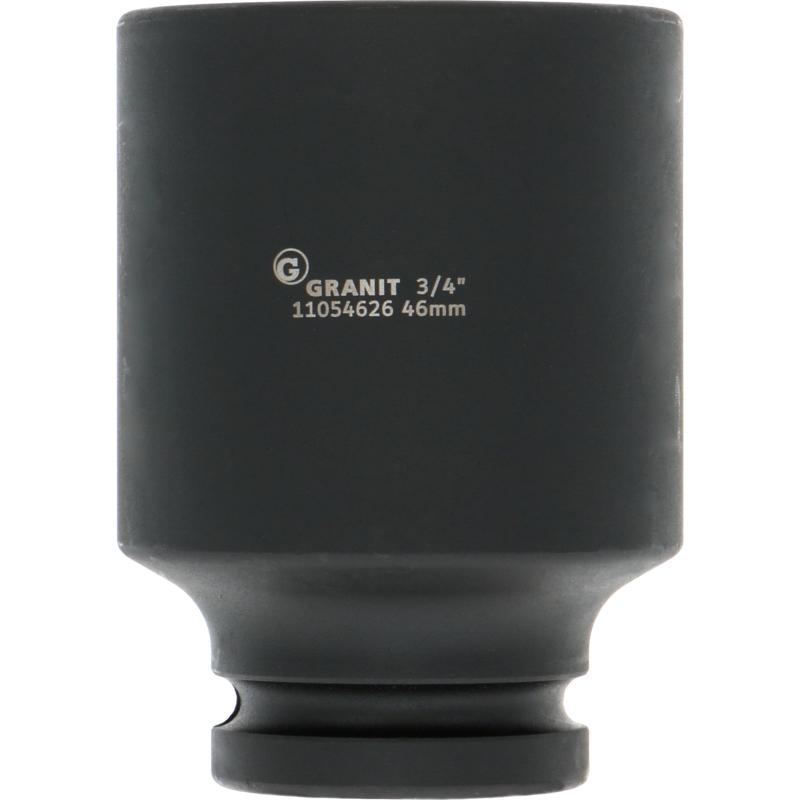 Long impact socket 3/4 inch DIN 3129
