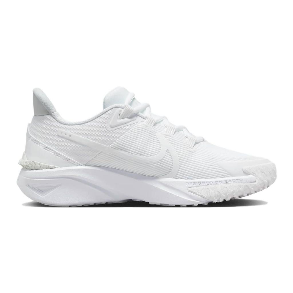 Nike Детские кроссовки Star Runner 4 GS Triple White Pure-Platinum DX7615-100