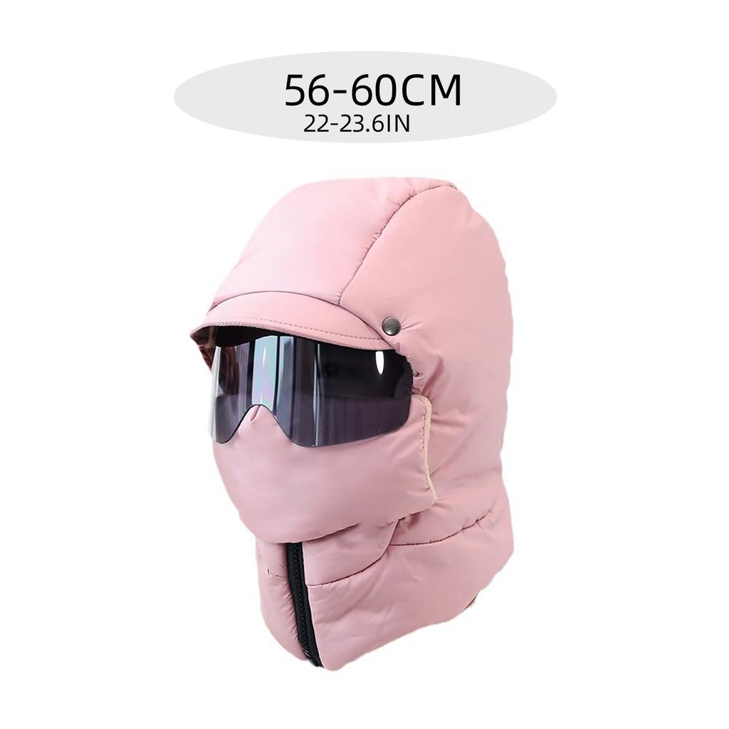 Unisex Ski Mask Windproof Full Face Covers Ski Hat With Goggles Cycling Headgears For Skiing Snowboarding Motorcycling