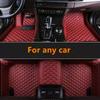 Новый подходит для VW Volkswagen Polo GTI 2012 2013 2014 2015 2016 автомобильные коврики на заказ кожаные автомобильные подушечки для ног