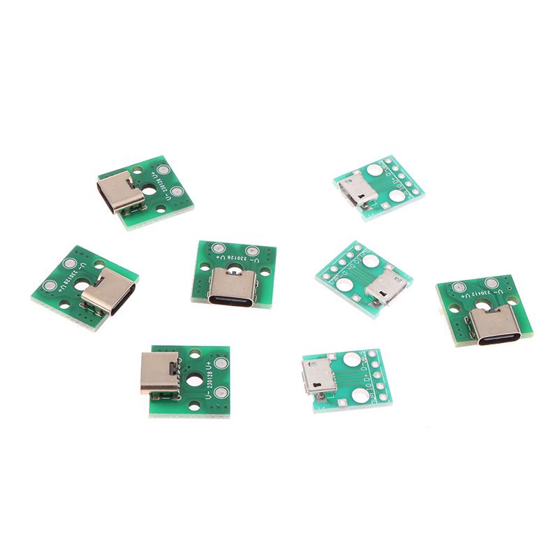10 шт. Разъем Micro USB Android Type-C гнездовой разъем Порт зарядки USB разъем Ph2.0 Крепежная пластина с винтами