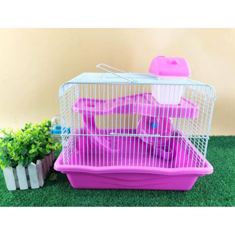 Большая двухслойная прозрачная клетка для домашних животных в форме виллы для кормления сирийских хомяков