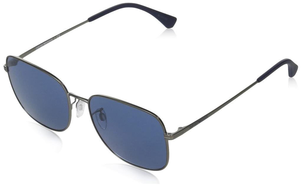 Солнцезащитные очки EA2117D MATTE LENS 58 [Emporio Armani] мужские GUNMETAL/BLUE