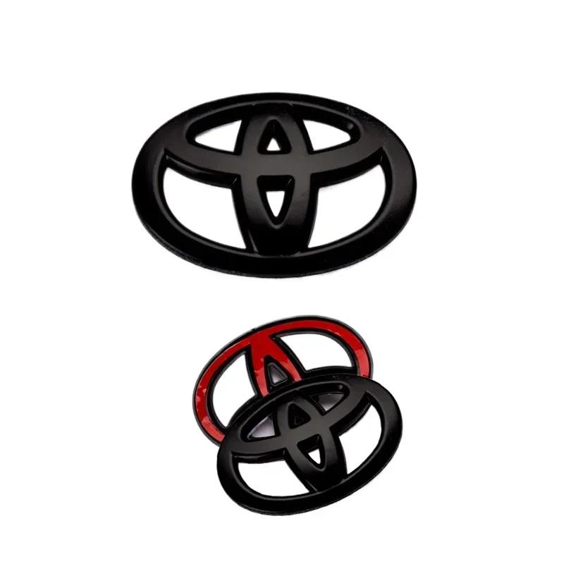 rtzup10 steering wheel Toyota logo ABS For Toyota Coorolla Camry reiz RAV4 Crown Avalon CHR car logo sticker label modified accessories