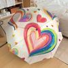 1pc Rainbow Hearts Decor Automatic Open/Close Umbrella, Formal Events - Ideal Gift for Family or Friends, Outdoor Accessory yy251211220