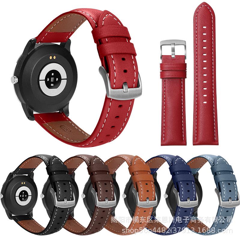 Совместимый кожаный ремешок для часов для Samsung S1, Huawei GT/GT2/GT3, Apple iWatch с пряжкой-пином