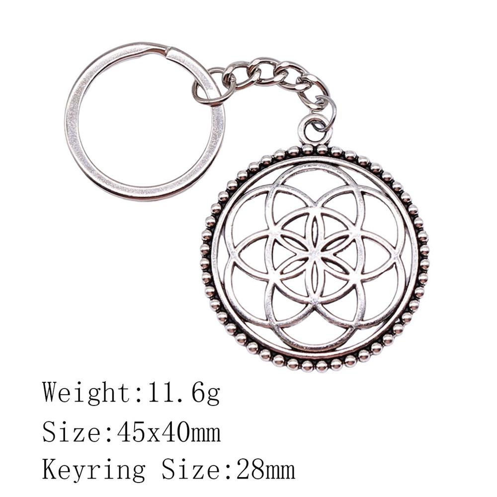 Новые поступления Брелок для ключей Женщина Цветок Жизни Брелок для ключей Biz Новинка в связках ключей