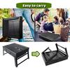 Barbecue portable pliable à charbon de bois jetable en acier inoxydable pour le camping, le jardin, le pique-nique, la plage [587]