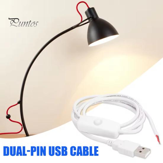 1M USB-кабель питания с выключателем вкл/выкл 2-контактный DIY-провод для зарядки светодиодных лент Электроника Мужской разъем USB 2.0 Тип A