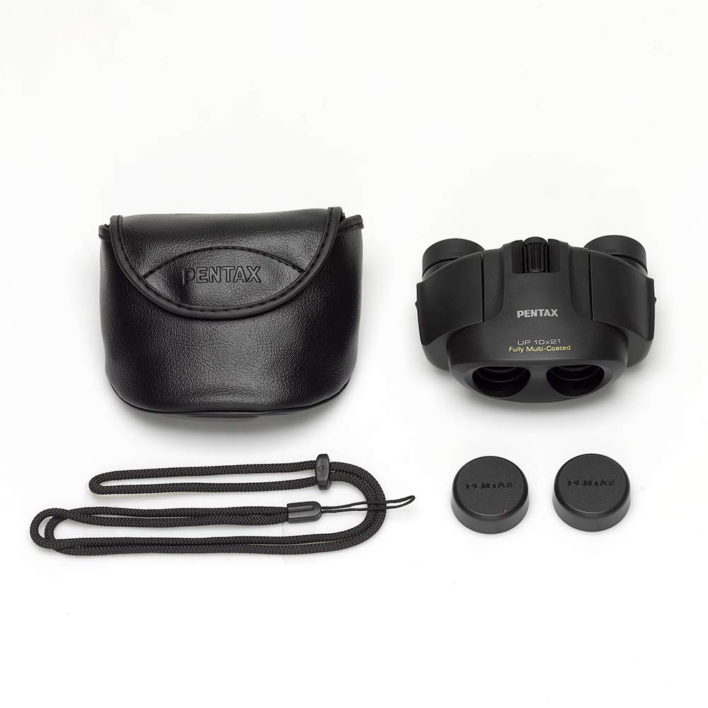Бинокль PENTAX UP 10x21 черный, компактный и легкий, полностью оснащен высококачественной призмой Bak4, фестивали, живые концерты, просмотр спортивных состязаний, 1 год