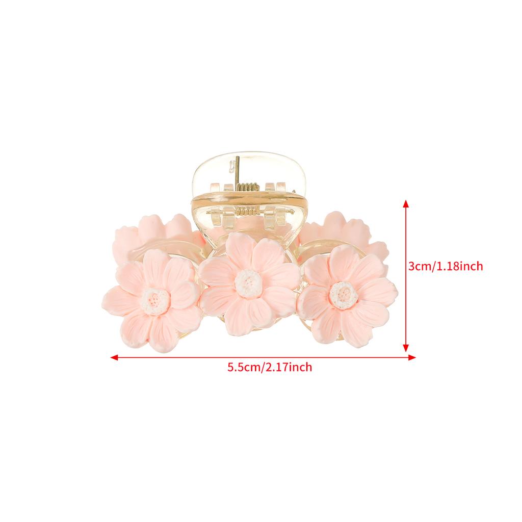 Новая корейская заколка для волос краб маленький цветок акриловые заколки для волос клип женщины девушки сладкие заколки пляжные гавайские аксессуары для волос