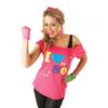 Bristol Novelty Womens/Ladies I Love The 80s Costume Top