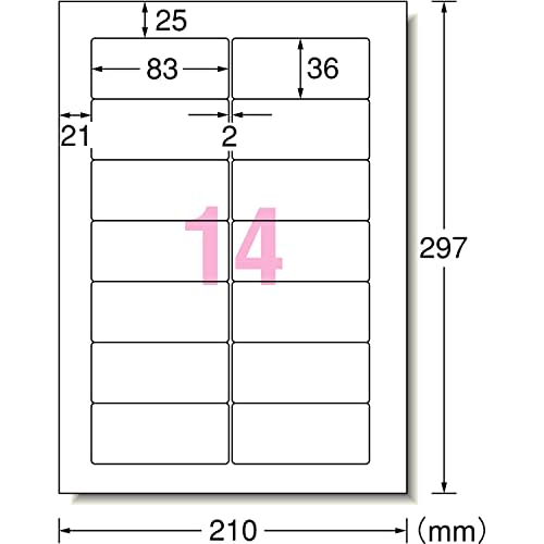 A-One PC & Текстовый процессор Этикетка Hitachi & Ricoh Type 14 страниц 20 листов 28189