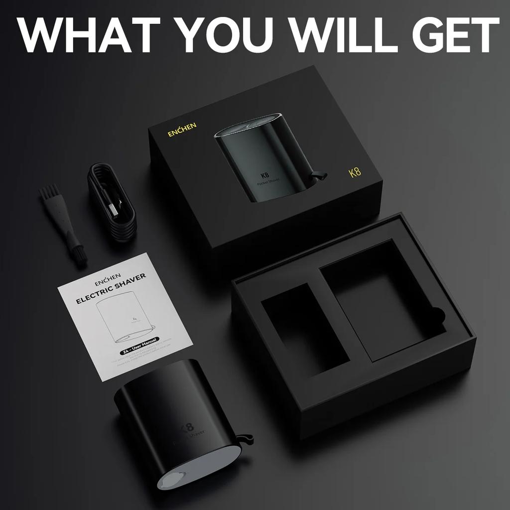 Xiaomi Электробритва ENCHEN K8, плавающая бритва, карманная мини-бритва для мужчин