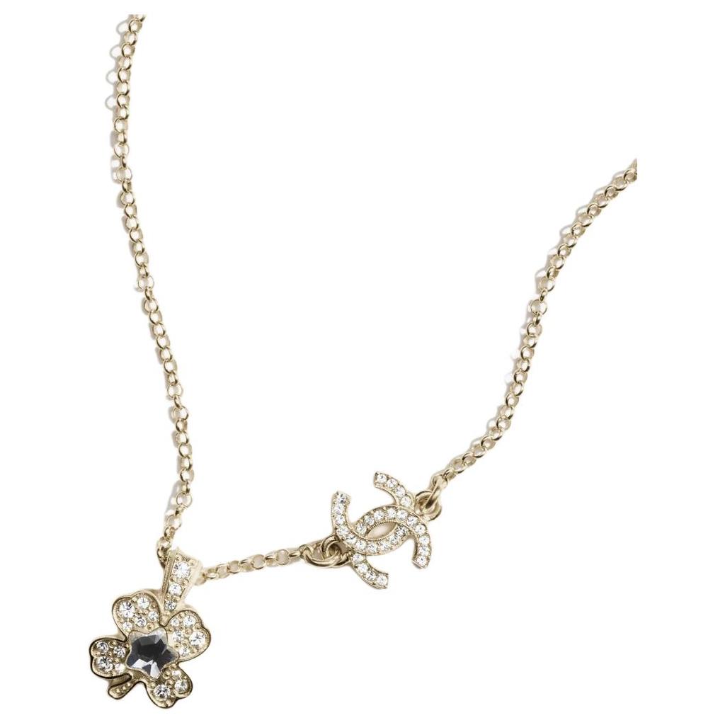Chanel Floral Embellished Design Necklace Women necklace Silver ABF223-B19948-NAFRN