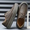 Мужская обувь модная кожаная дышащая и универсальная на толстой подошве модная повседневная кожаная обувь для мужчин дизайнерская обувь для мужчин