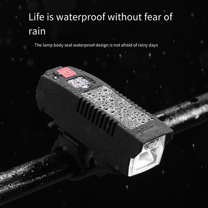 Bicycles Front Lamp Cycling Head Lamp Head Light Rechargeable Bike Front Light Watertight Bicycles Handlebars Flashlight