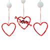 3 шт. Гирлянды-сердечки на присосках, Портативная лампа любви, Оконные гирлянды на День святого Валентина с пультом дистанционного управления, Праздничное романтическое освещение для