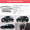 For HARRIER Venza XU80 2024 Window Visor Awnings Shelters 4Pcs Car Side Window Guard Vent Awnings Shelters Rain Guard Door Visor