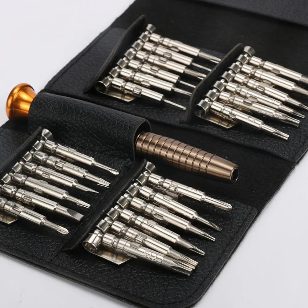 Small Screwdriver Kit 25 in 1 Magnetic Precision Screwdriver Drill Set Repair Tools for Eyeglass Phone Watch Laptop Camera