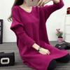 Sweater In The Long V Neck Bottoming Shirt Spring and Autumn Loose Women's Sweater