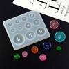 1Pc Button Shape Silicone Mold Epoxy Resin Jewelry Making Mould Craft DIY Tool