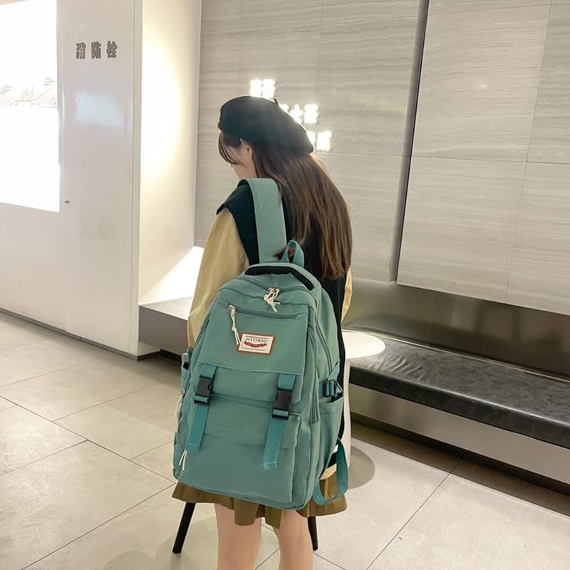 IELGY Large-capacity Waterproof Korean Style Backpack Female Student Casual Computer Bag Foreign Style All-match Backpack