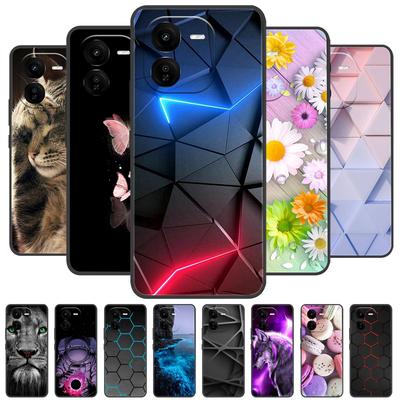 Для VIVO IQOOZ9X IQOO Z9 Turbo Z9X Z9Turbo 5G Роскошный Расписной Телефон Силиконовая Задняя Крышка IQOO Z9X Чехлы Защитный Чехол Capas