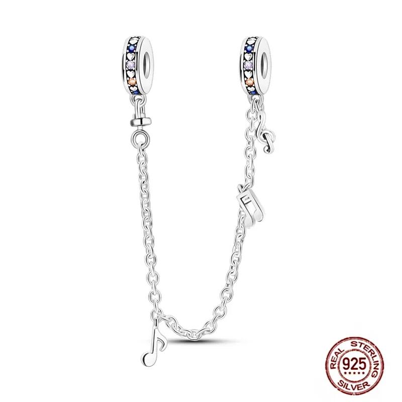 New Copper Charms Buttefly Daisy Safety Chain Cat Paw Change Beads Fit Original Bracelet Ladies Diy Jewelry